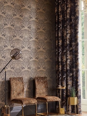Clarke & Clarke Antique/Noir Leopardo Print Exotica 2 10M Wallpaper - Image 1 of 2