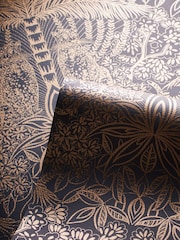 Clarke & Clarke Antique/Noir Leopardo Print Exotica 2 10M Wallpaper - Image 2 of 2