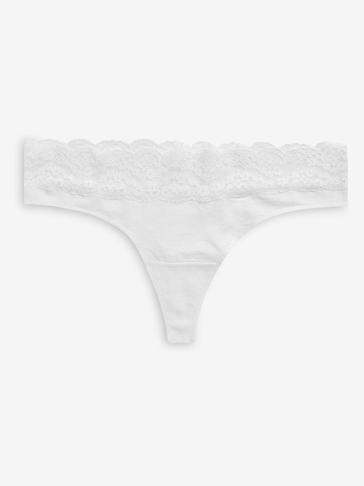 Weiß - Unterhosen aus Spitze, 4er-Pack - Bild 5 von 5 Weiß - Unterhosen aus Spitze, 4er-Pack - Bild 5 von 5