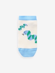 Pastel Safari Animals Cotton Rich Trainer Socks 7 Pack - Image 4 of 8