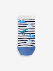 Blue Dinos Rich Trainers Socks 7 Pack - Image 6 of 8