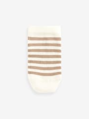 Neutral/Blue Bears Cotton Rich Trainer Socks 7 Pack - Image 3 of 8