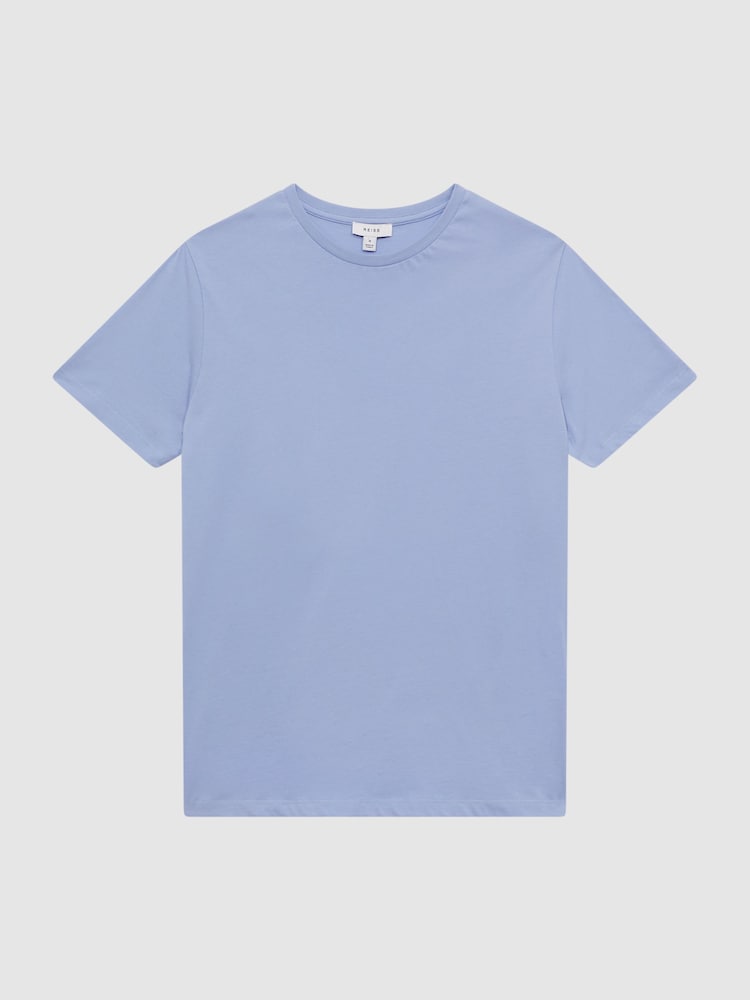 Reiss Cornflower Blue Bless Crew Neck T-Shirt - Image 2 of 6