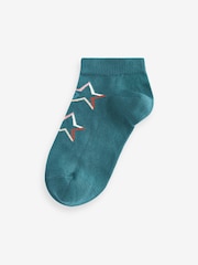 Tonal Stars Cotton Rich Trainer Socks 7 Pack - Image 3 of 8
