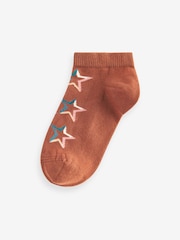 Tonal Stars Cotton Rich Trainer Socks 7 Pack - Image 5 of 8