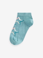 Tonal Stars Cotton Rich Trainer Socks 7 Pack - Image 7 of 8