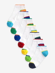 Bright Colourblock Cotton Rich Trainer Socks 7 Pack - Image 1 of 1