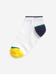 Bright Colourblock Cotton Rich Trainer Socks 7 Pack - Image 2 of 8