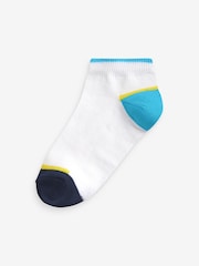 Bright Colourblock Cotton Rich Trainer Socks 7 Pack - Image 4 of 8