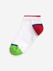 Bright Colourblock Cotton Rich Trainer Socks 7 Pack - Image 5 of 8