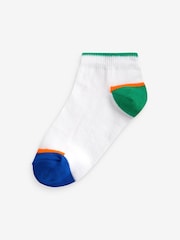 Bright Colourblock Cotton Rich Trainer Socks 7 Pack - Image 6 of 8