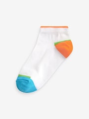 Bright Colourblock Cotton Rich Trainer Socks 7 Pack - Image 7 of 8