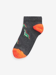 Bright Dinosaurs Cotton Rich Trainer Socks 7 Pack - Image 2 of 8