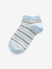 Nevtralna/modra s črtami - Nogavice Cotton Rich Trainers 7 Pack - Slika 2 iz 8