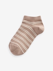 Nevtralna/modra s črtami - Nogavice Cotton Rich Trainers 7 Pack - Slika 4 iz 8