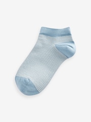 Nevtralna/modra s črtami - Nogavice Cotton Rich Trainers 7 Pack - Slika 8 iz 8