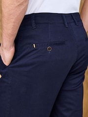 Cotton Traders Blue Signature Stretch Chino Shorts - Image 4 of 4