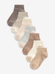 Neutral Rich Trainers Socks 7 Pack - Image 1 of 1