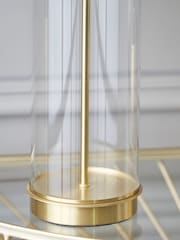 Pacific Champagne Gold Westwood Clear Glass Metal Table Lamp - Image 2 of 7