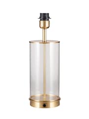 Pacific Champagne Gold Westwood Clear Glass Metal Table Lamp - Image 5 of 7