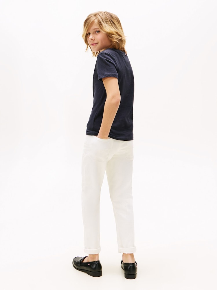 Tommy Hilfiger Navy Blue Basic T-Shirt - Image 2 of 5