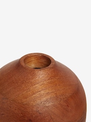 Brown Mango Wood Tonal Vase - Image 2 of 3