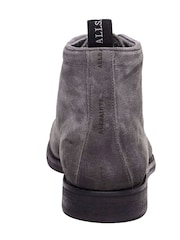 AllSaints Grey Harland Lace-Up Suede Boots - Image 4 of 6