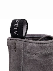 AllSaints Grey Harland Lace-Up Suede Boots - Image 6 of 6