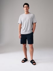 Grey Marl Short Sleeve Basic Crew Neck Regular Fit T-Shirt - Image 2 of 7