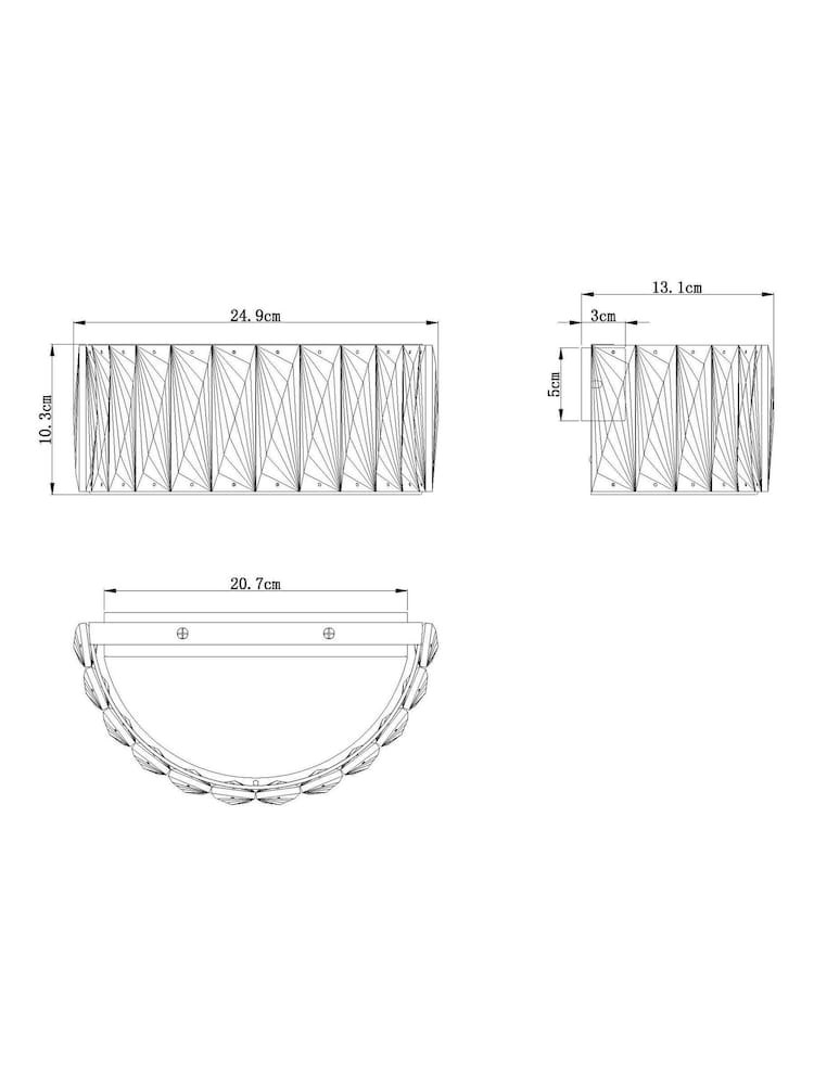 Clear Aria Wall Light - Image 11 of 11