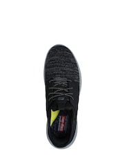 Skechers Black Garner Newick Slip In Trainers - Image 4 of 5