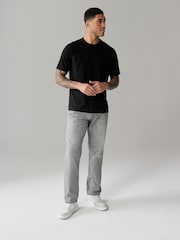 Noir - Manches courtes - Basic Crew Neck Regular Fit T-Shirt - Image 2 of 7