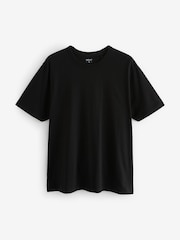 Noir - Manches courtes - Basic Crew Neck Regular Fit T-Shirt - Image 5 of 7