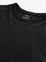 Noir - Manches courtes - Basic Crew Neck Regular Fit T-Shirt - Image 6 of 7