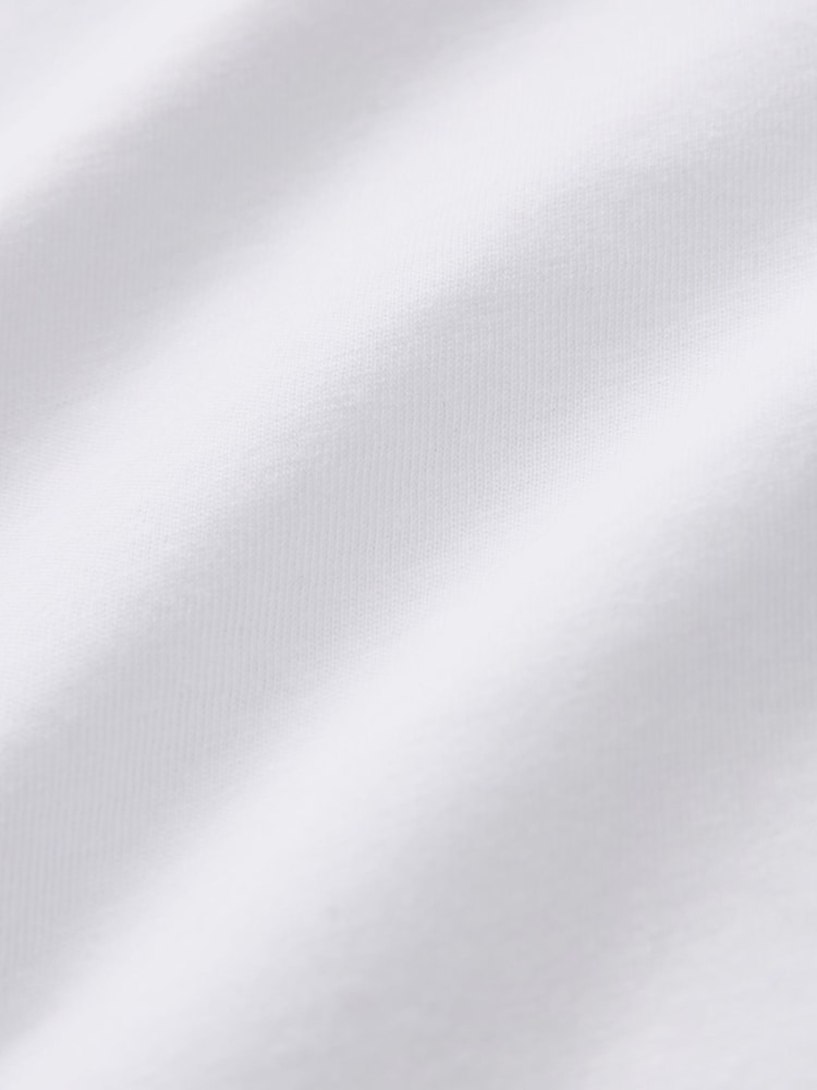 White Short Sleeve Basic Crew Neck Regular Fit T-Shirt - Image 7 of 7