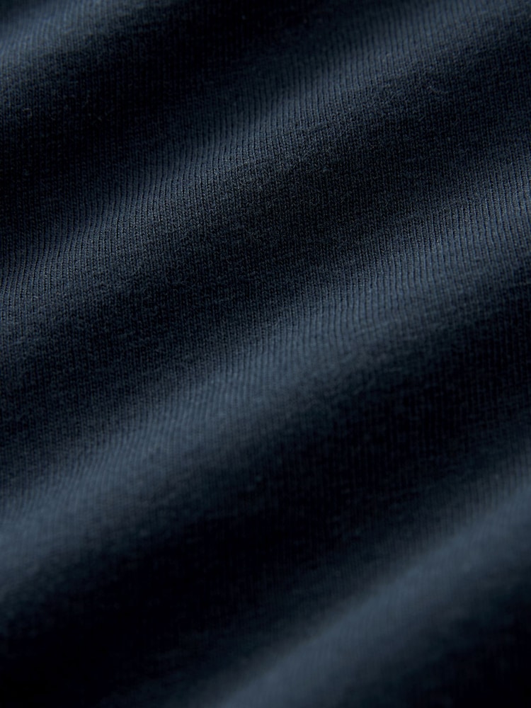 Navy Blue Short Sleeve Basic Crew Neck Regular Fit T-Shirt - Image 7 of 7