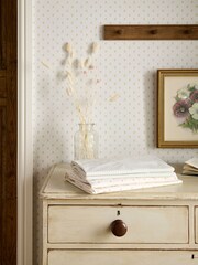 Mamas & Papas x Laura Ashley 2 Pack Stripe 100% Cotton Gingham Fitted Cot Bed Sheets - Image 1 of 4