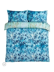 Joe Browns Blue Bamboo Shadows Cotton Sateen Reversible Duvet Set - Image 6 of 6