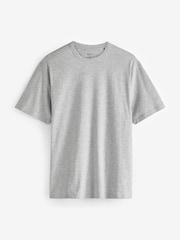 Schwarz/Weiß/Marine/Grau meliert - Basic T-Shirts mit Rundhalsausschnitt 4er-Pack - Image 10 of 13
