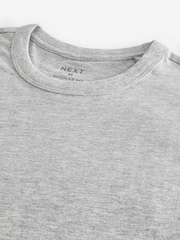 Schwarz/Weiß/Marine/Grau meliert - Basic T-Shirts mit Rundhalsausschnitt 4er-Pack - Image 11 of 13