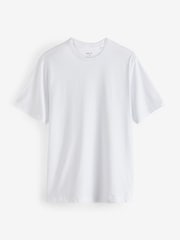 Schwarz/Weiß/Marine/Grau meliert - Basic T-Shirts mit Rundhalsausschnitt 4er-Pack - Image 8 of 13