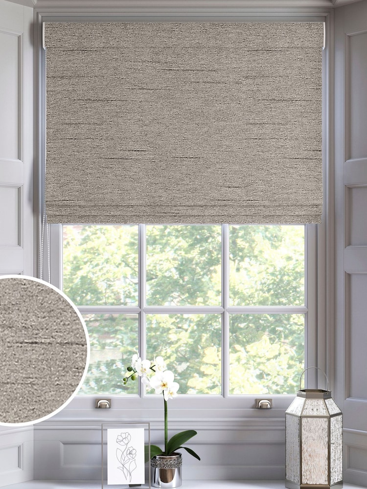 Pewter Grey Eloise Made To Measure Roman Blinds - Image 1 of 6