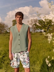 Multi Edit Floral Print Dock 100% Cotton Shorts - Image 1 of 8