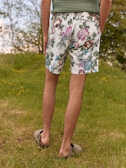 Multi Edit Floral Print Dock 100% Cotton Shorts - Image 4 of 8