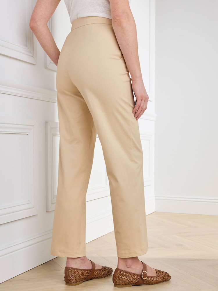 Cotton Traders Brown Ankle Grazer Chino Trousers 27" - Image 2 of 4 Cotton Traders Brown Ankle Grazer Chino Trousers 27" - Image 2 of 4