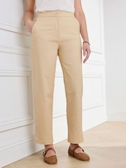 Cotton Traders Brown Ankle Grazer Chino Trousers 27" - Image 3 of 4