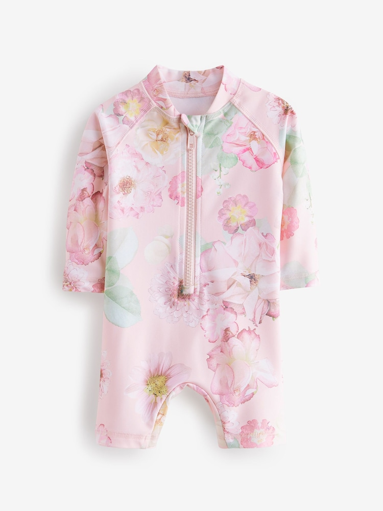 Peach Pink Baby Sunsafe Swimsuit (0mths-3yrs) - Image 1 of 4