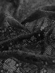 Black lace Sleeveless High Neck Top - Image 7 of 7