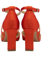 Lotus Orange Diamante Pointed-Toe Court Shoes - Image 3 of 4
