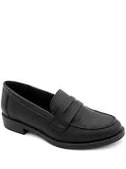 Pavers Black Smart Penny Loafers - Image 1 of 5